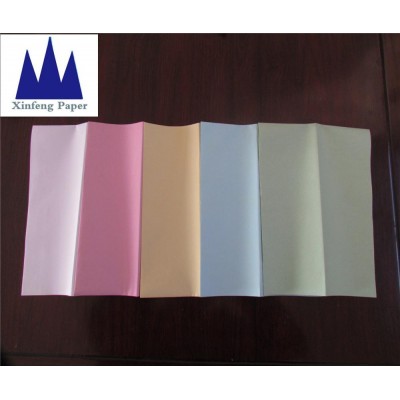 colourful wood pulp NCR copy paper