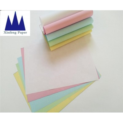 colourful 100% virgin wood pulp NCR copy paper